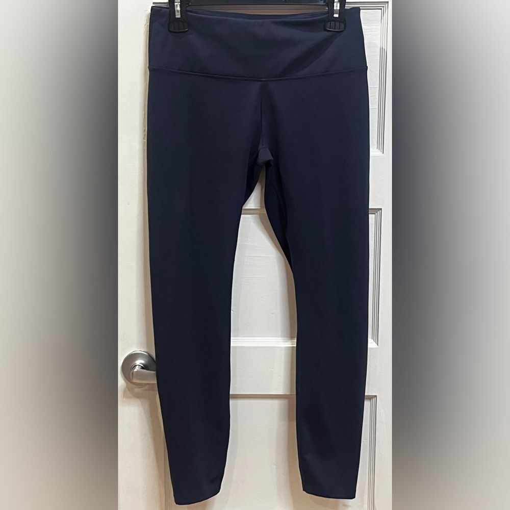 Outdoor Voices Sprint Thermal Legging ankle zippers Blue Size M